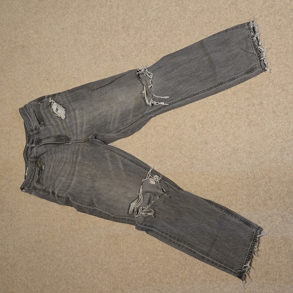 American Eagle Women's size 8 Mom jean grey same day shipping